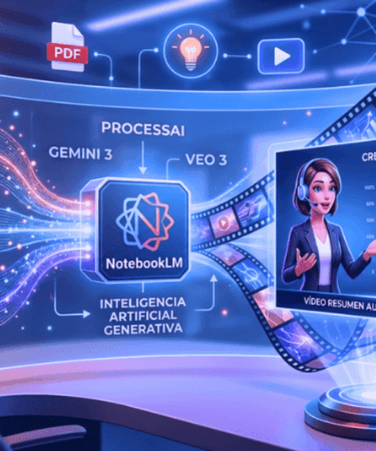 ¡La revolución de NotebookLM ya está aquí! Descubre cómo la nueva función de Google convierte tus documentos PDF en videos cinematográficos personalizados con IA. El futuro del aprendizaje y el marketing ha llegado.