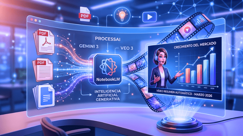 ¡La revolución de NotebookLM ya está aquí! Descubre cómo la nueva función de Google convierte tus documentos PDF en videos cinematográficos personalizados con IA. El futuro del aprendizaje y el marketing ha llegado.